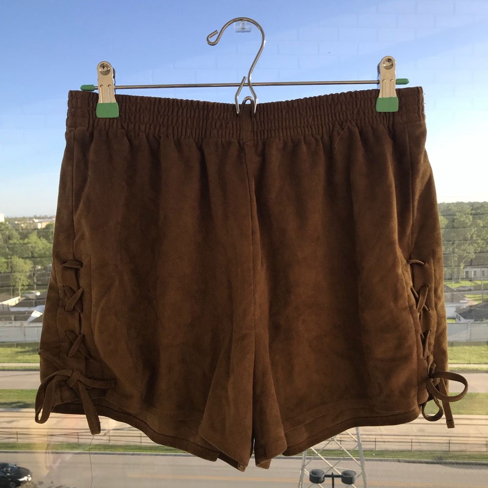 Brown Suede Abercrombie & Fitch Shorts